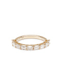 Horizontal Emerald-Cut Lab-Grown Diamond Band – 14K Yellow Gold