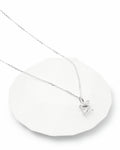 Classic 1 CT Princess-Cut Lab-Grown Diamond Necklace in 14K White Gold