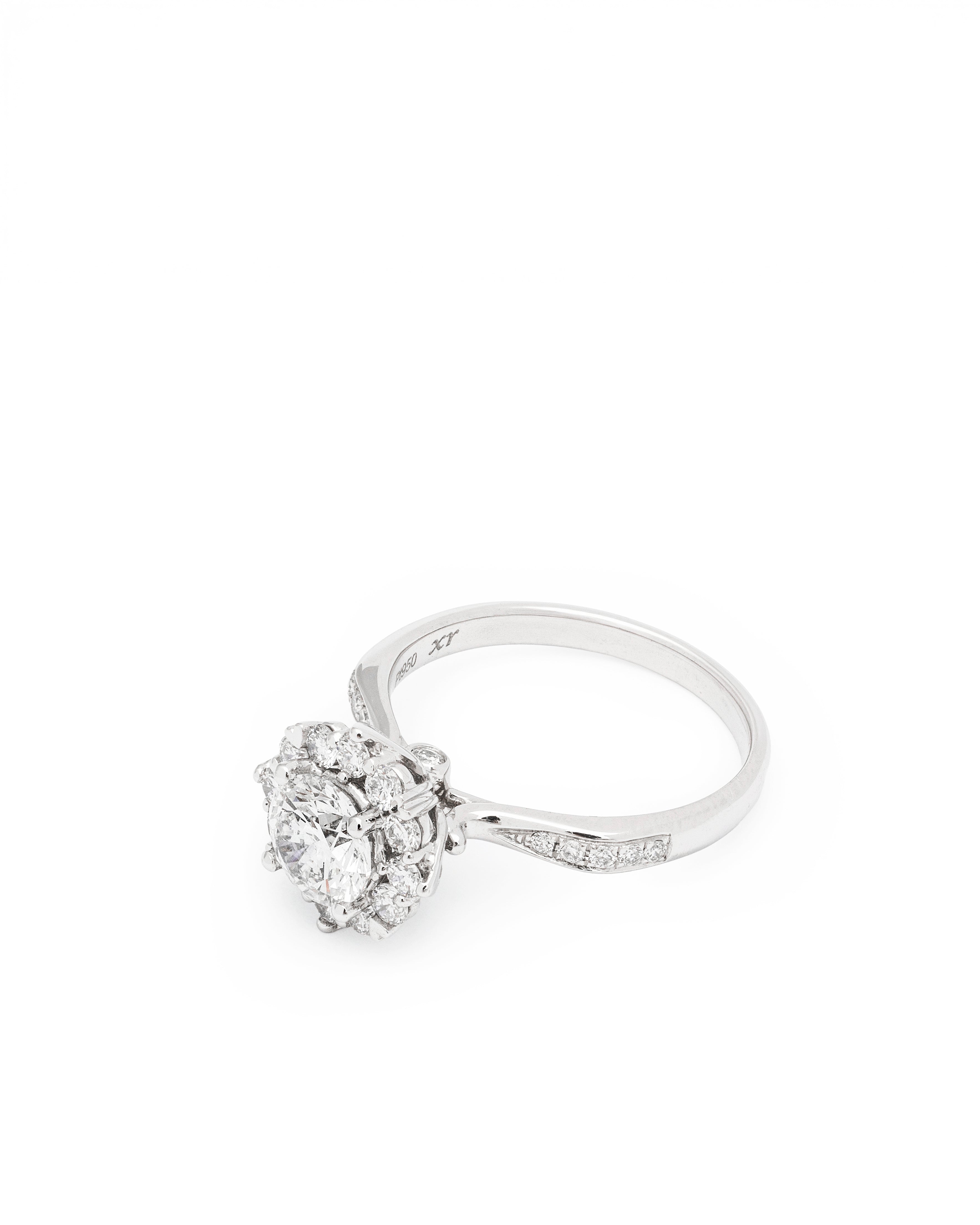 Aurora Blossom Halo Ring