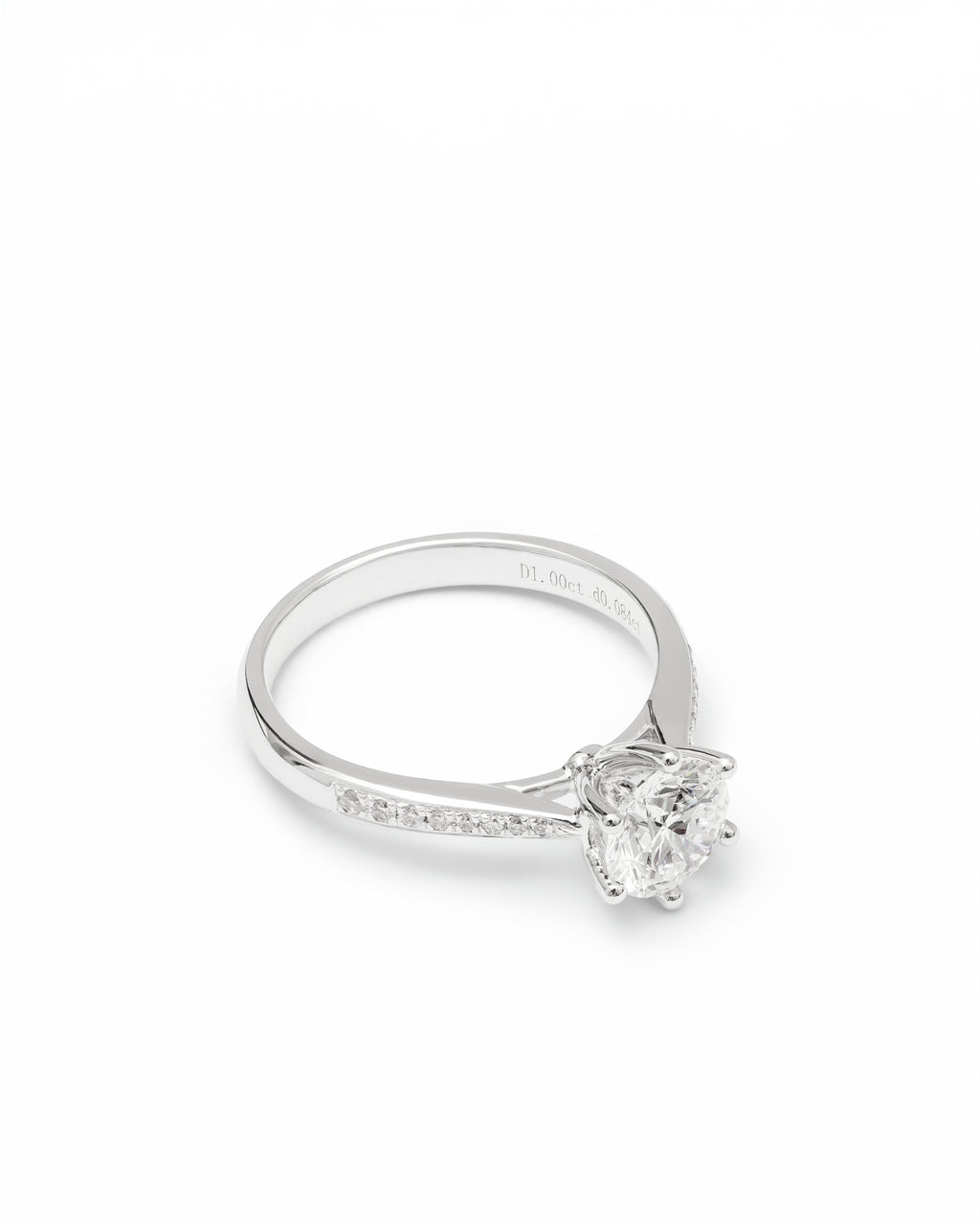 Aurora Solitaire Ring Lab-Grown Diamond in 14K Gold