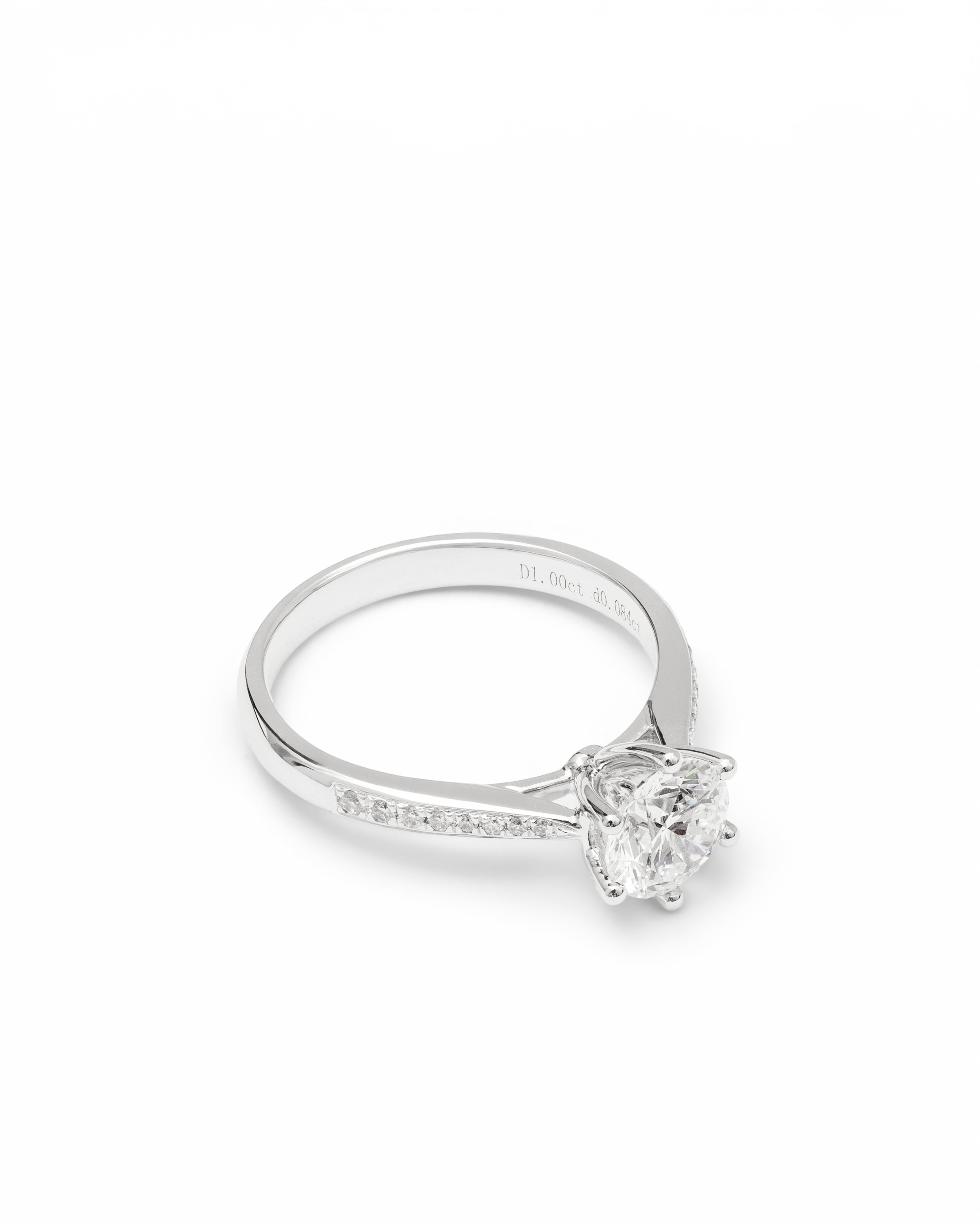 Aurora Solitaire Ring Lab-Grown Diamond in 14K Gold