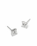 Princess Brilliance Diamond Studs – 2.00ct Total | Lab-Grown | 14K Gold