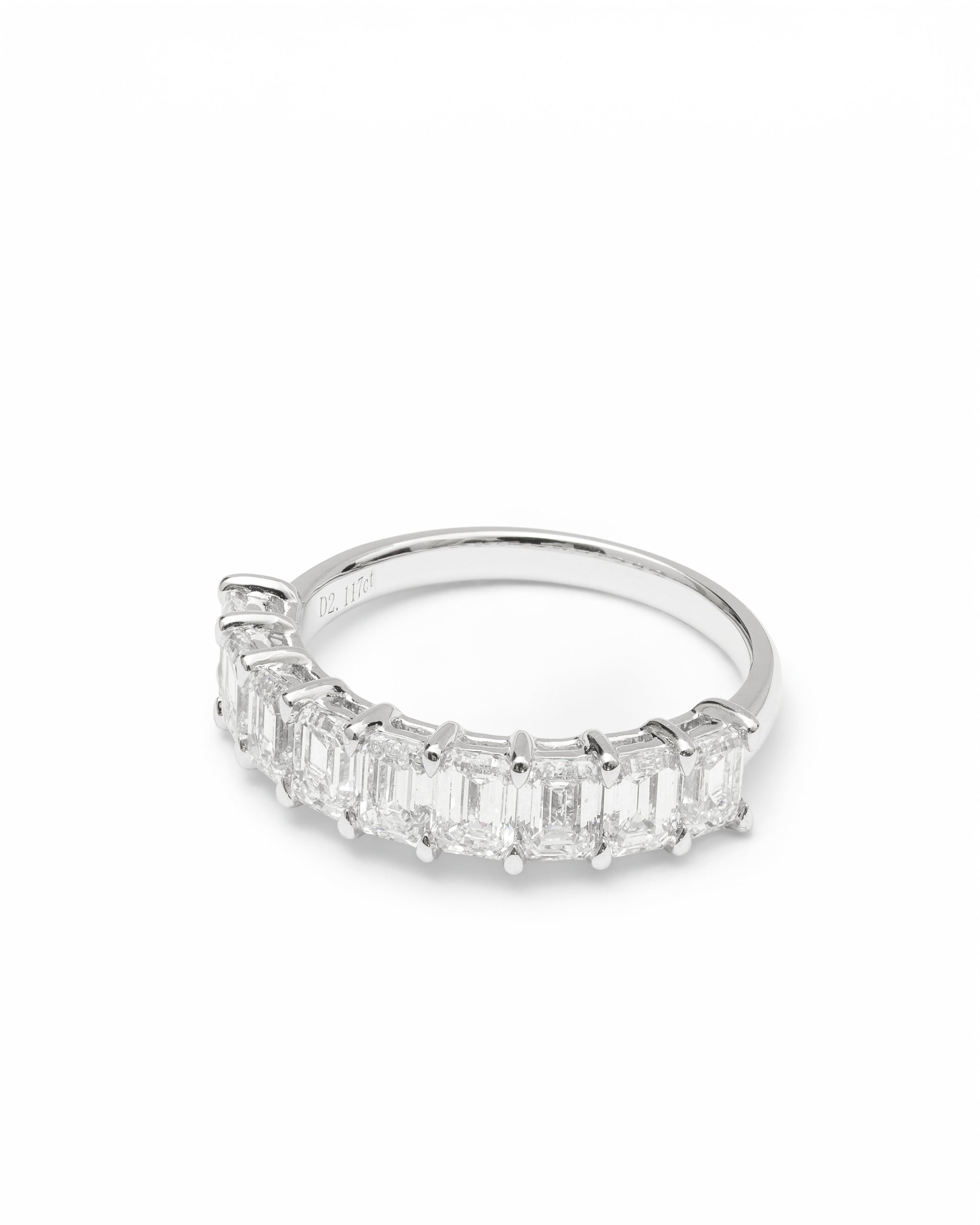 Eterna Half-Eternity Emerald-Cut Lab-Grown Diamond Band – 2.00ct