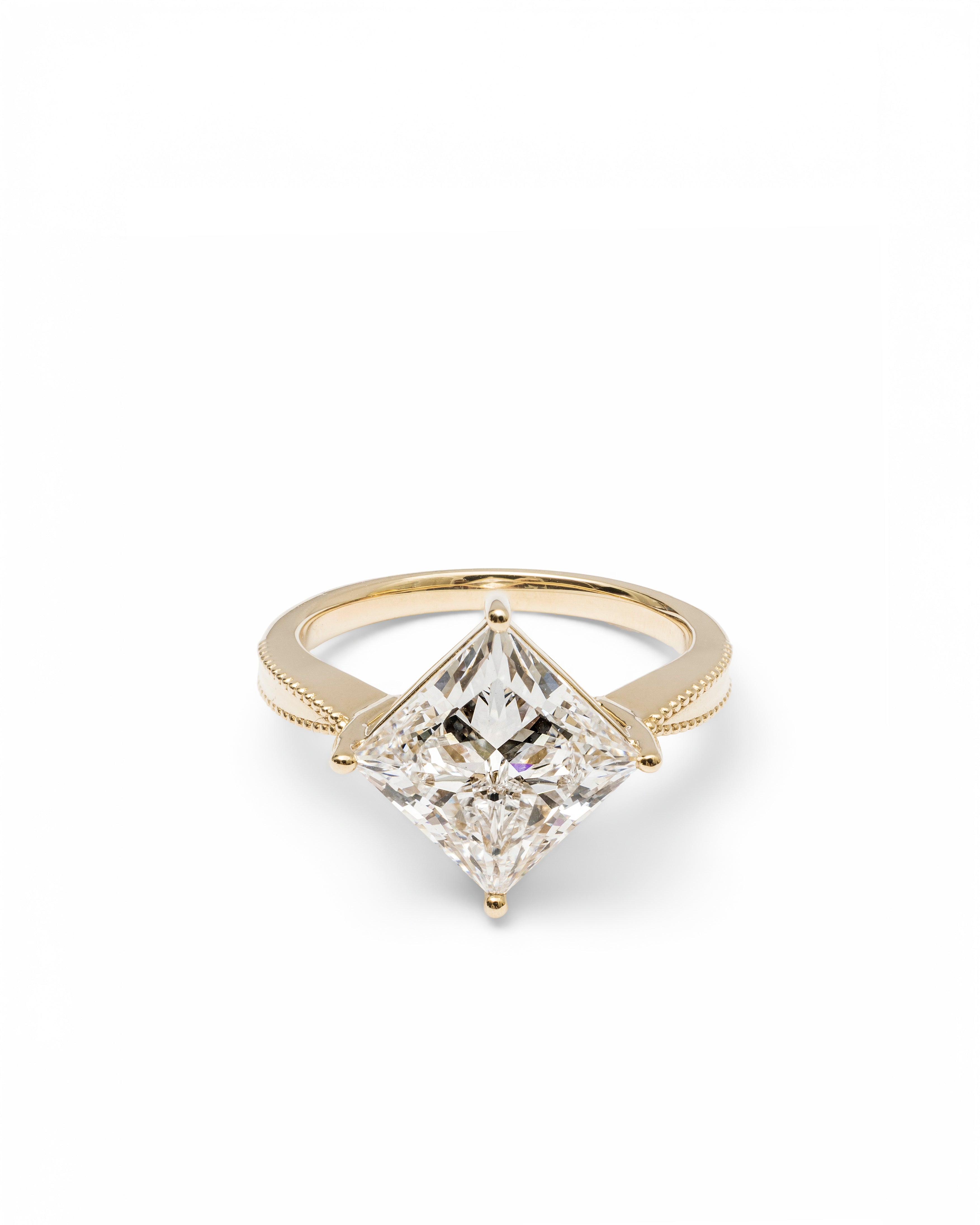 Prism Princess-Cut Ring Lab-Grown Diamond in 14K Gold