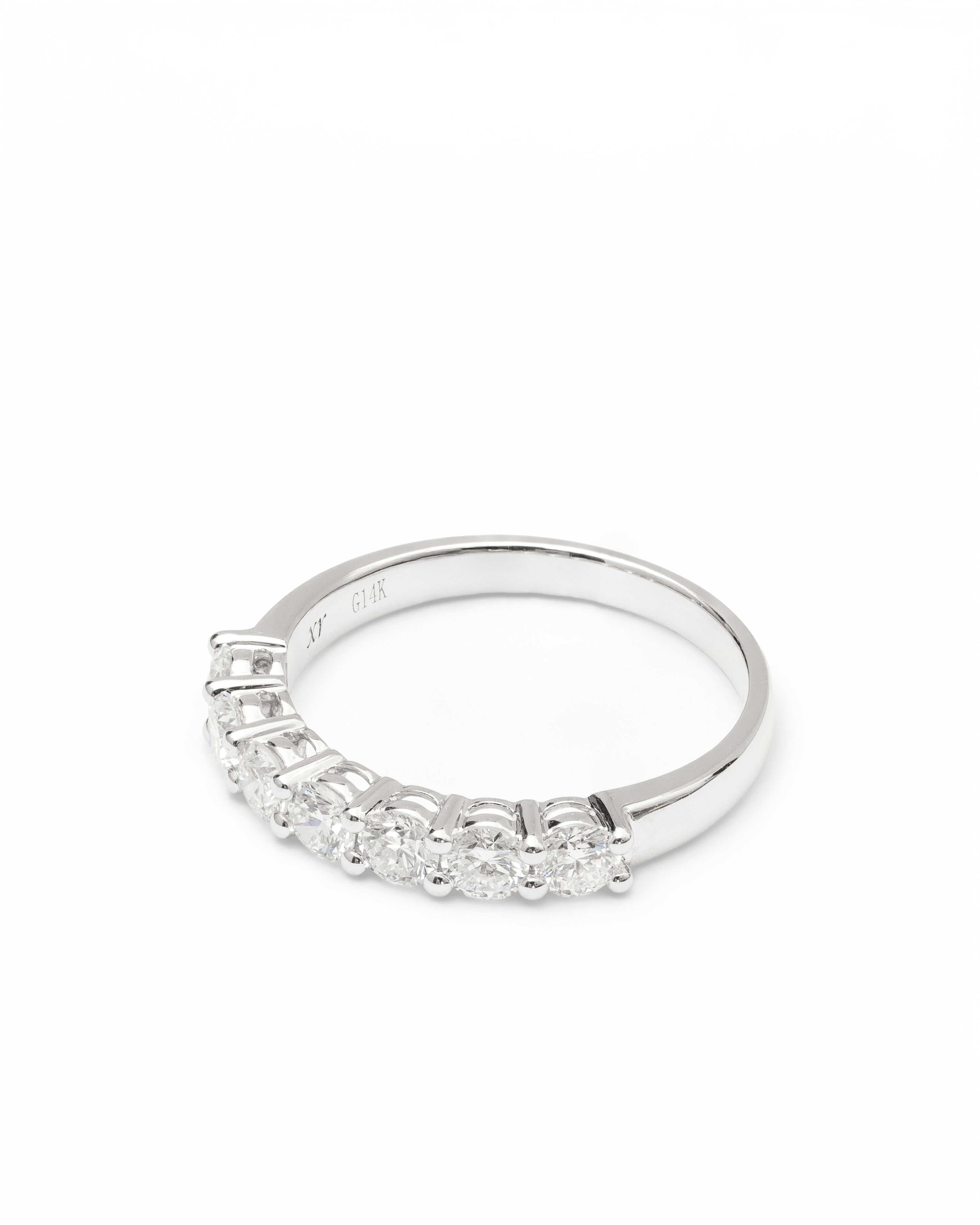Seven-Stone Classic Half-Eternity Lab-Grown Diamond Band