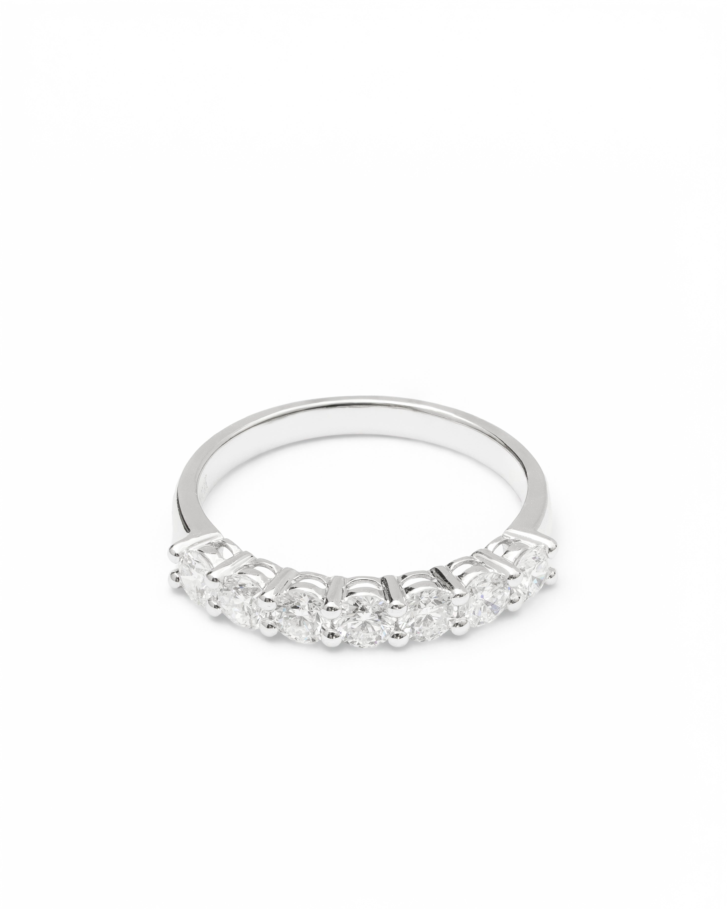 Seven-Stone Classic Half-Eternity Lab-Grown Diamond Band