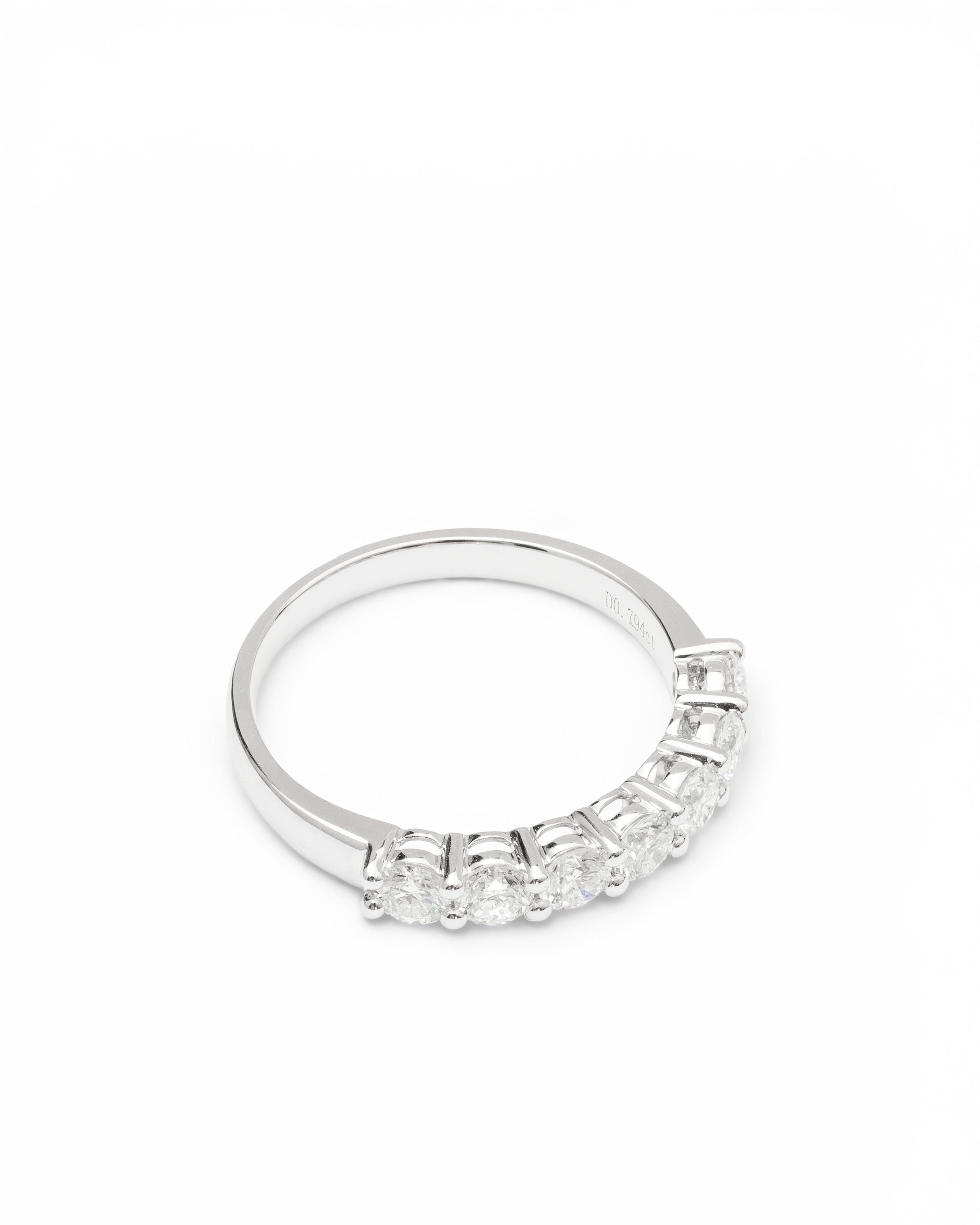 Seven-Stone Classic Half-Eternity Lab-Grown Diamond Band