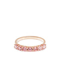 Seven-Stone Pink Lab-Grown Diamond Ring – 14K Rose Gold