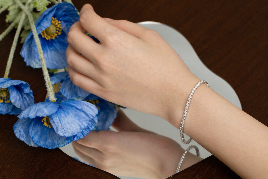 Celeste Petite Tennis Bracelet