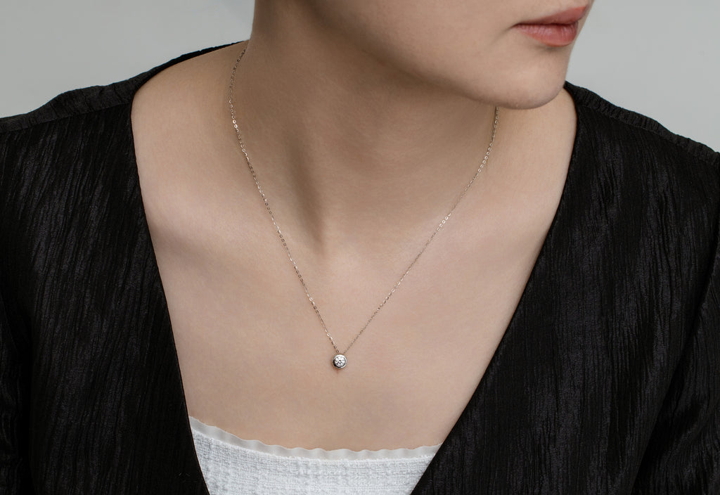 0.30 Carat Lab-Grown Diamond Solitaire Pendant Necklace – 14K Gold