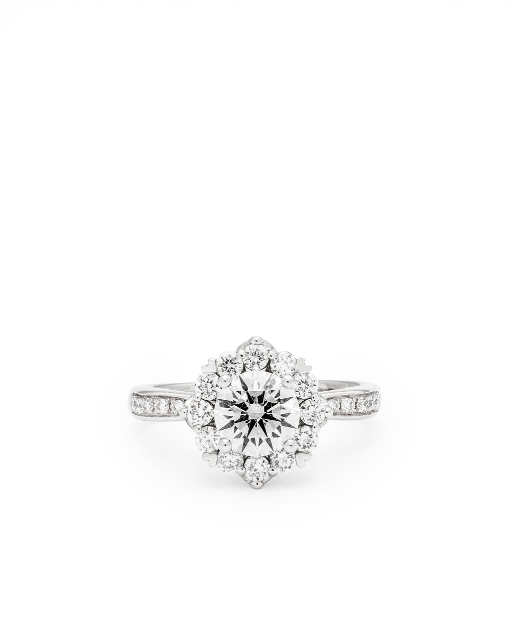 Aurora Blossom Halo Ring