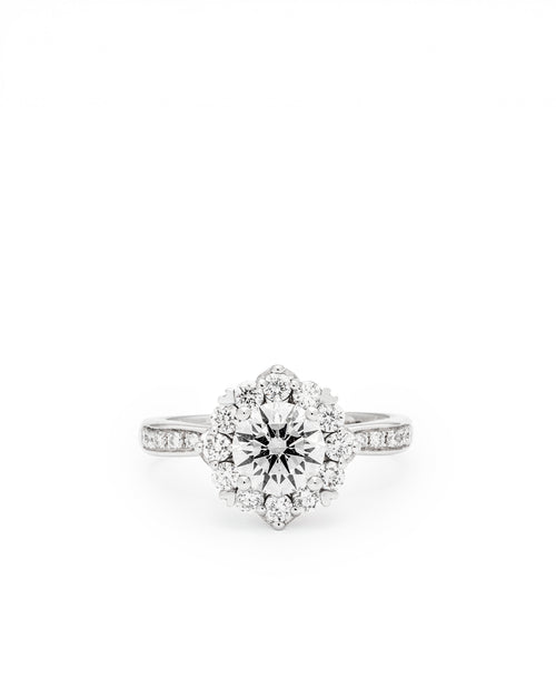 Aurora Blossom Halo Ring