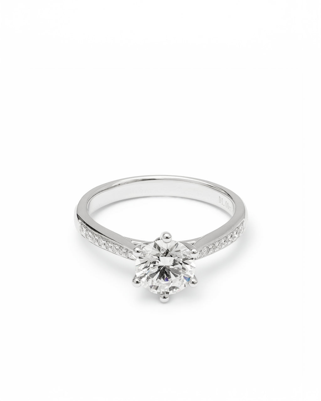 Aurora Solitaire Ring Lab-Grown Diamond in 14K Gold
