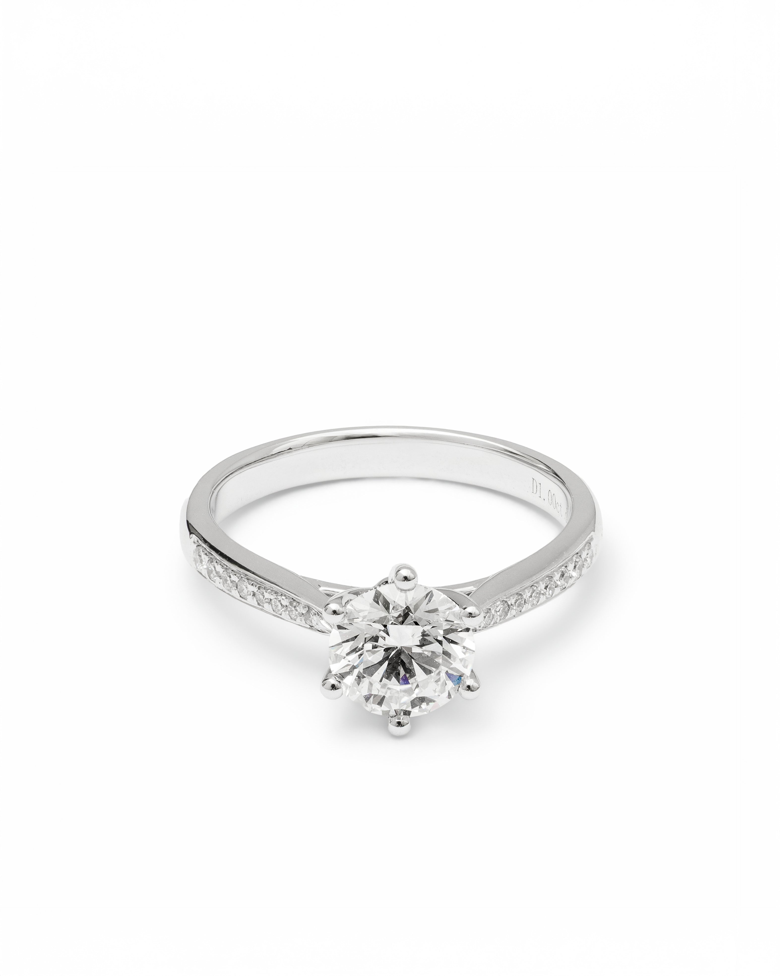 Aurora Solitaire Ring Lab-Grown Diamond in 14K Gold