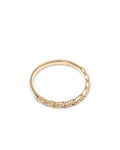 Modern Diamond Chain Ring in 14K Gold